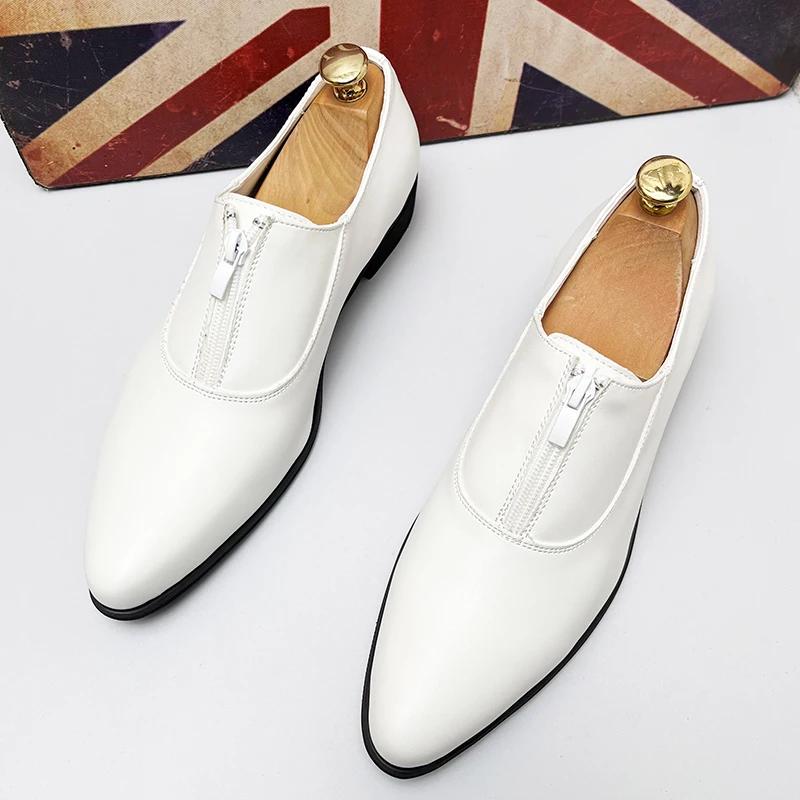 Mens Shoes Leather Male Men's Men Oxfords Dress Shoes for Men Luxury Designer Loafers Platform Men Leather Man Shoes
