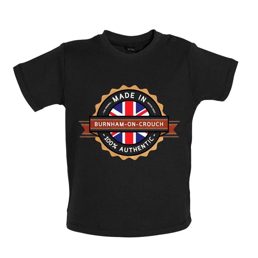 

Made In BURNHAM-ON-CROUCH - Baby Kids Boys Girls Unisex T-Shirt / Babygrow - Town City Village Born 110