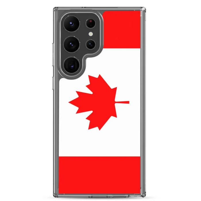 Coque Téléphone - Samsung - Galaxy S20 Ultra - Drapeau Canada - Souple - Multicolore