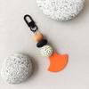 [Satchi] OR FAN BALL KEY RING Orange Fan Unique Ball Keyring