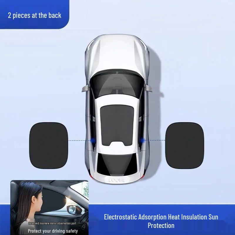 Car Window Sun Shade Privacy Curtain for Heat and UV Protection