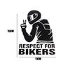 15x11CM Respect Biker Sticker For On Car Motorcycle Vinyl 3D Stickers Motorcycle Vinyl 3D Stickers And Decals Moto Stickers