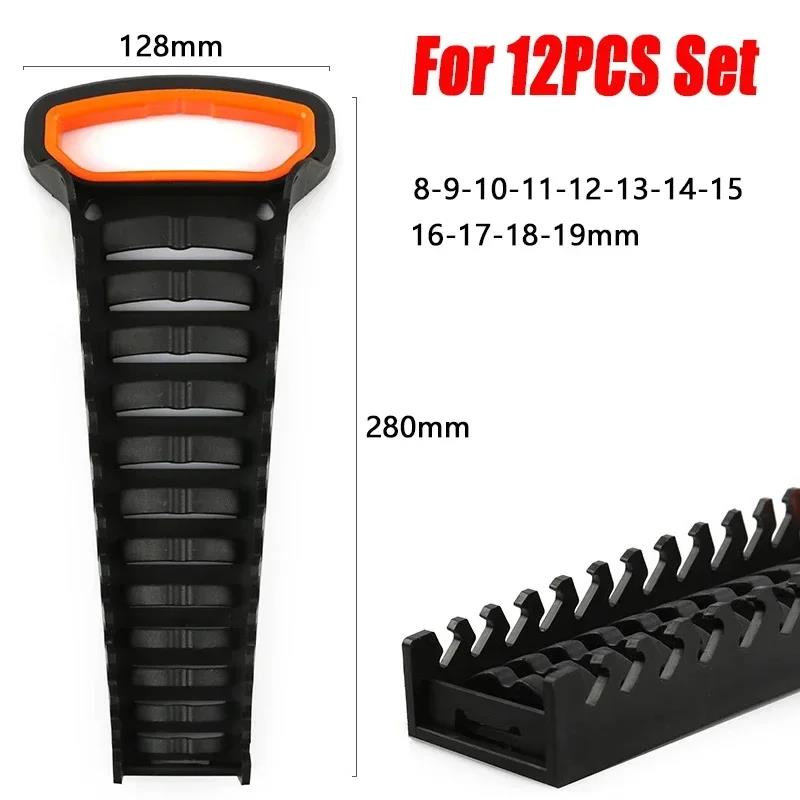 HOT Wrench Organizer Storage Shelf for Ratchet Wrench Set Lightweight Tool Holder for Workshops Garages and Home Use Slots