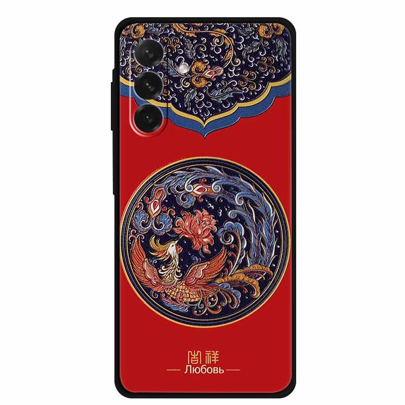 For Samsung Galaxy A56 5G Case 3D Relief Silicone Emboss Soft Protective Covers for Galaxy A26 / A36 / A56 Phone Back Cases A 56