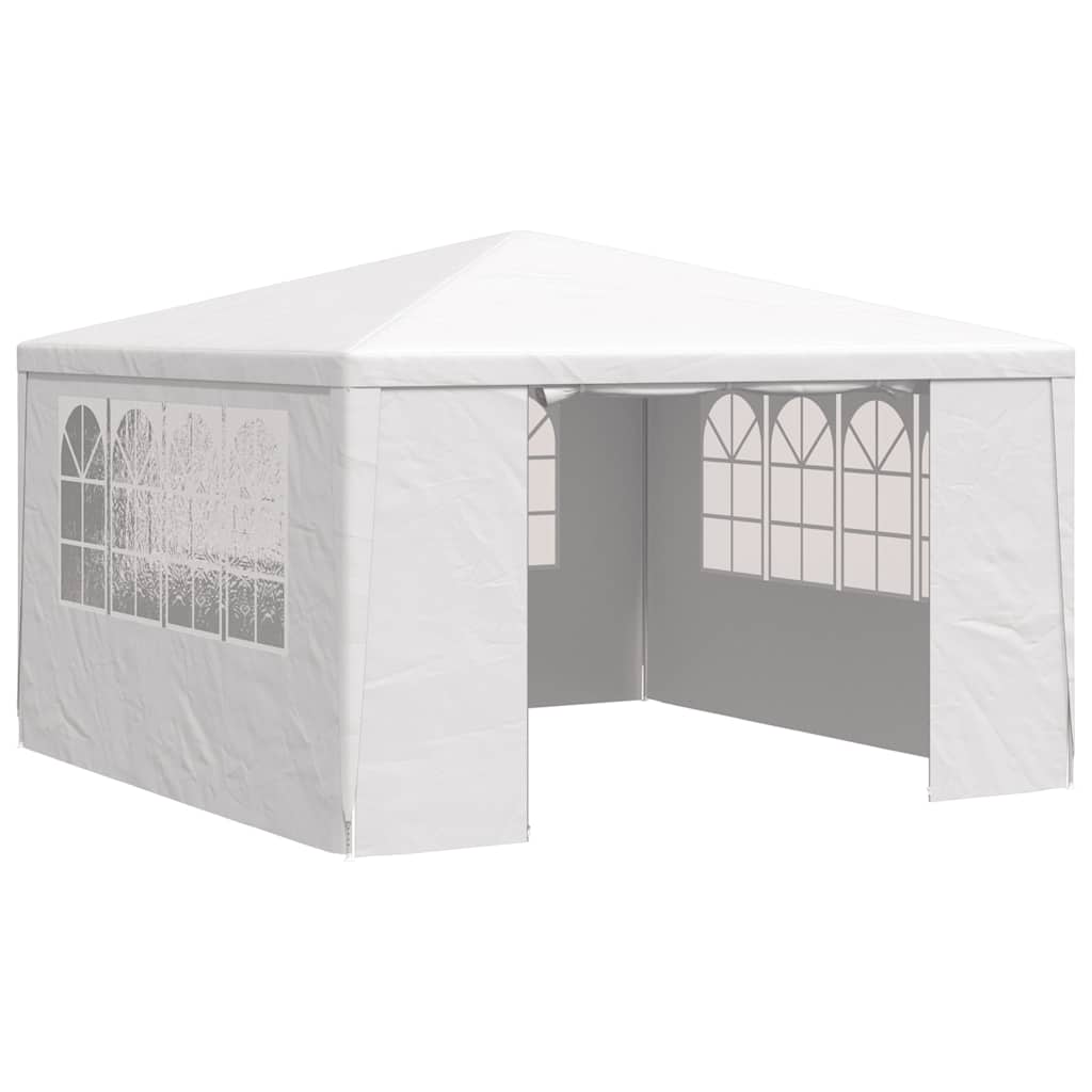 Professionelles Partyzelt mit Seitenwänden 4*4 m Weiß 90 g m²