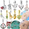 Plum-Berry Deer Pendant Animal Gold Leopard Squirrel Copper Original Bead Fit Bracelet Jewelry Diy Women'S Gift Accessory