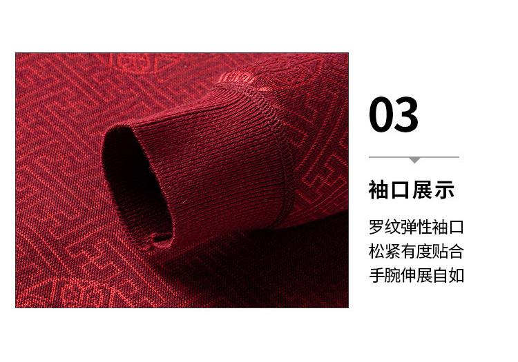 [New Year's Blessing] Knitted sweater with wool and velvet for men, autumn and winter, middle-aged and elderly, dad outfit