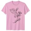 Detailed Botanical Engraving OrnaUnisext Classic TShirt Floral OrnaUnisextation