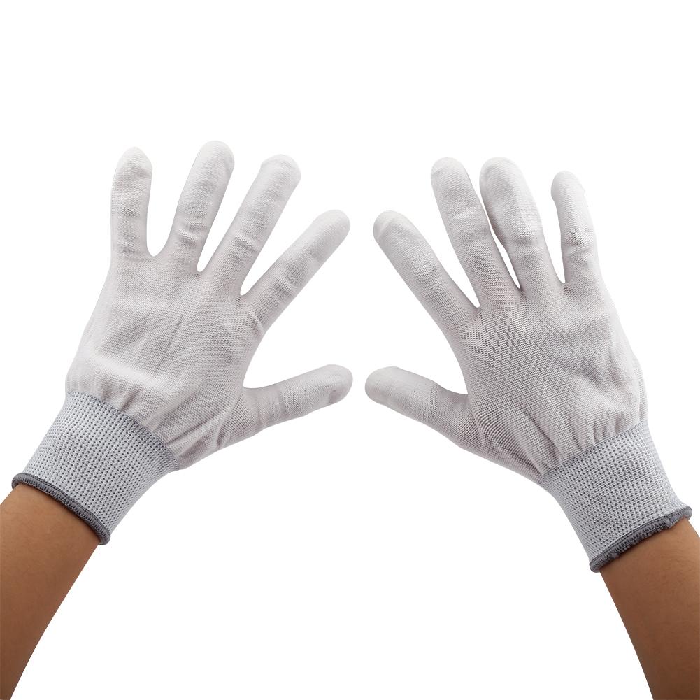 1 P Anti Static Antiskid Glove PU Coated Finger Part (L)