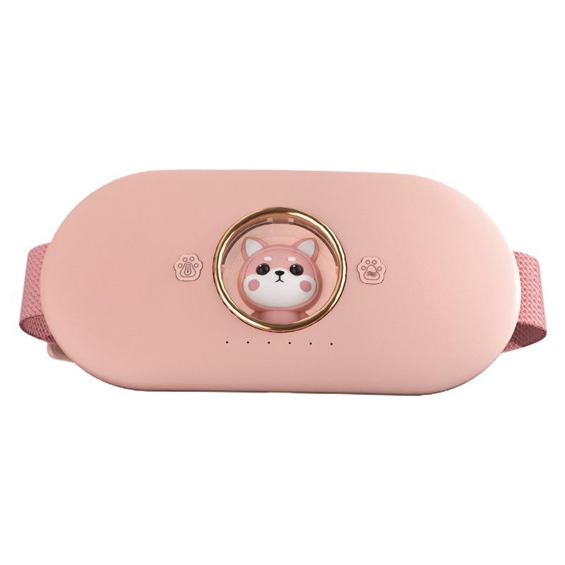 Cozy Uterus Heating Belt & Cartoon Doll: Vibration Massage & Lumbar Support Hot Compress - Perfect Period Comfort Gift.
