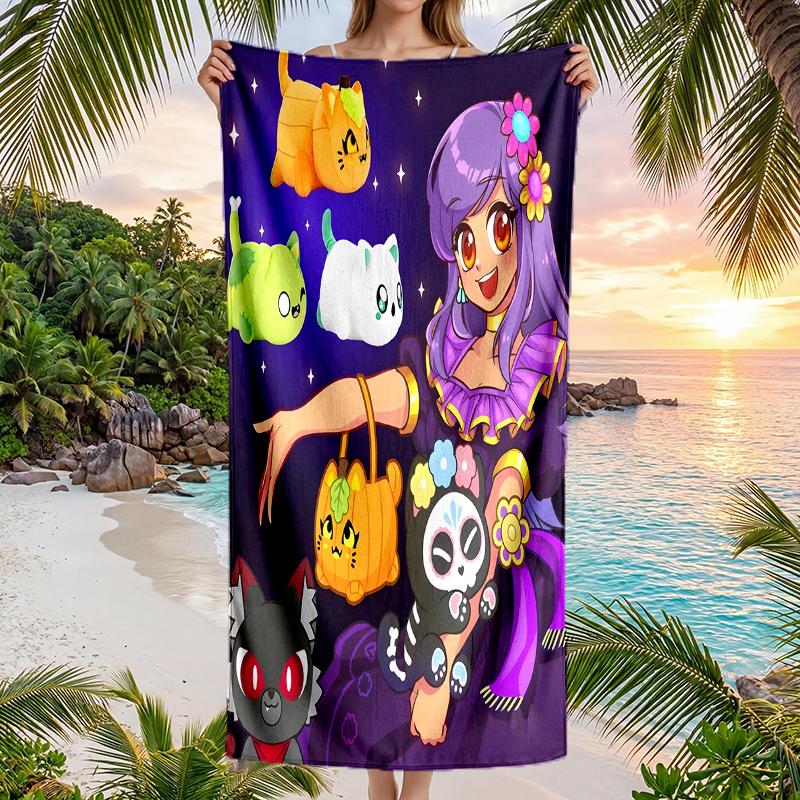 Pixel Game Fashion Beach Towel: Ideal for Summer Adventures Soft, absorbent and quick drying suitable for swimming and bathing