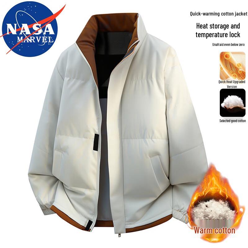 NASA MARVEL Men's Thickened Stand-Collar Padded Jacket