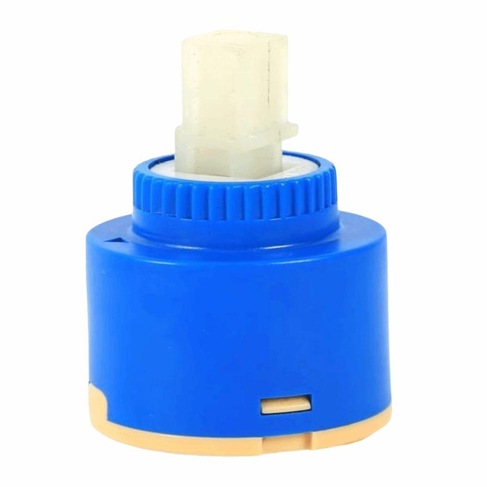 40mm Size Ceramic Cartridge PP Plastic Water Mixer Cartridge Blue Faucet Valve For Kitchen Faucet
