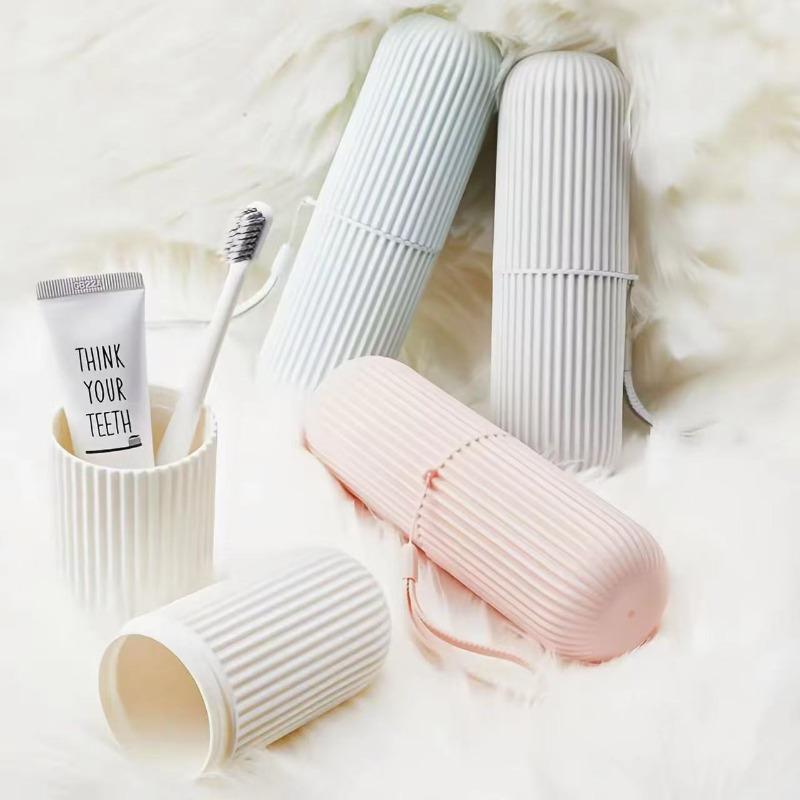 Travel Portable Organizer Toothbrush Toothpaste Holder Storage Case Box Household Storage Cup Outdoor Holder Bathroom Accessorie