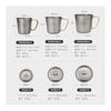 Thous Winds Titanium Mug, Single Cup, Outdoor Mug, Made of Titanium, Lightweight, Sturdy, Open Fire, Stylish, Solo Camping, Camping, Mesh Storage Bag