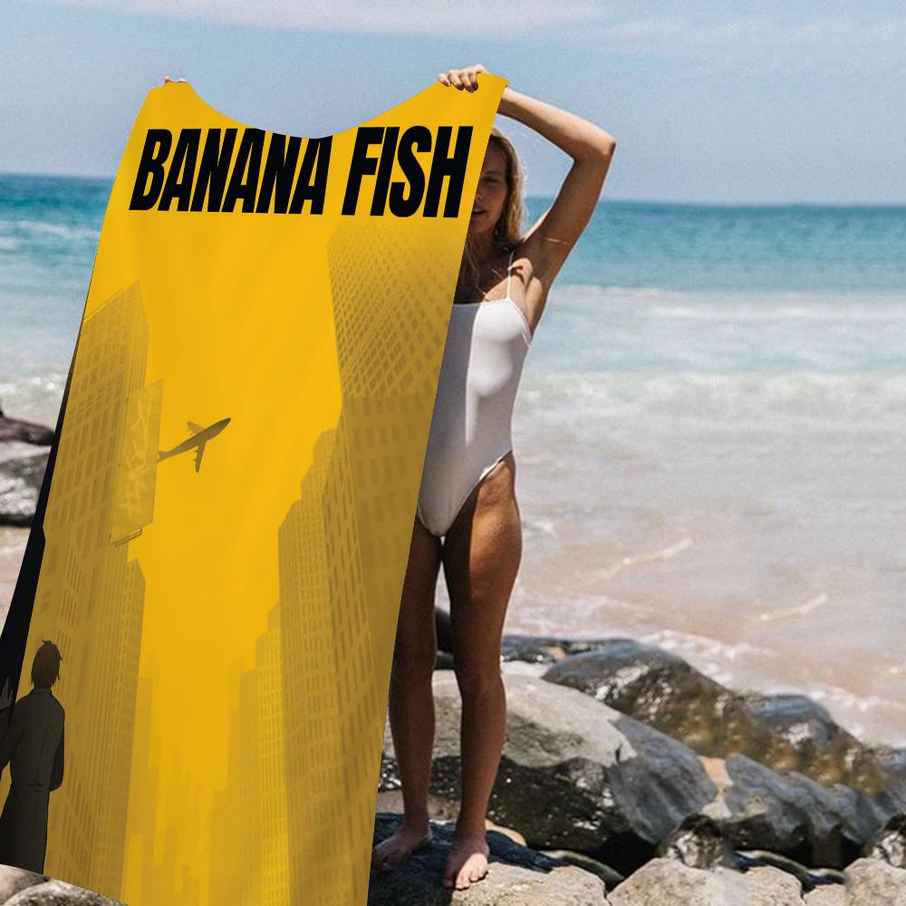 Anime Banana Fish Große Mikrofaser Strandtücher Schnelltrocknendes Handtuch Sandstrandtücher Poolhandtuch Für Reise Schwimmbad Yoga