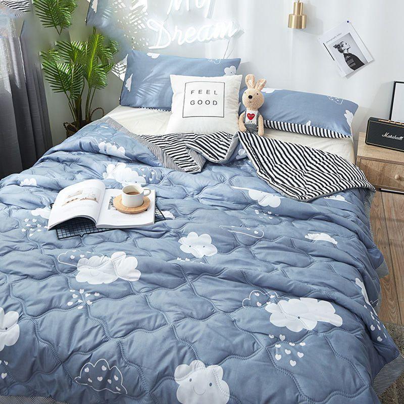 Quilt Summer Conditioning Thin Duvet Home Dormitory Single Double Washed Blanket