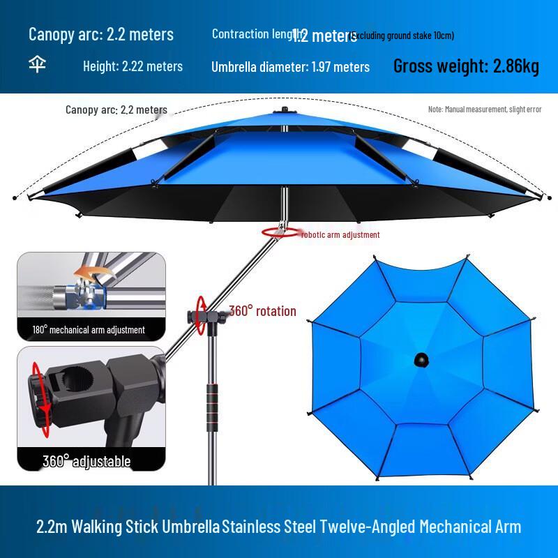 Yining Outdoor Thickened Fishing Umbrella