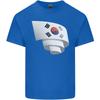Curled South Korea Flag Korean Day Football Unisexs Light Cotton TShirt