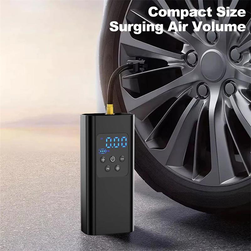 Wireless/Wired Electric Tire Inflator Lcd Digital Display Portable Tyre Inflator With Led Light Digital Inflator Inflatable Pump