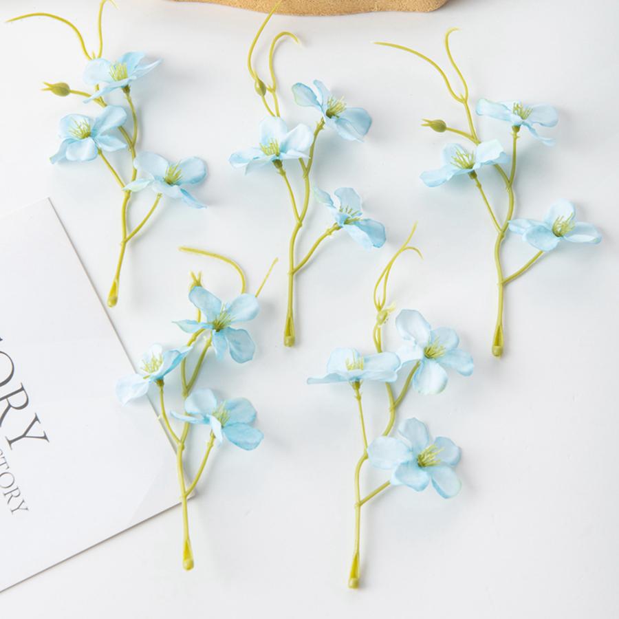 10/30Pcs Silk Artificial Flowers Plum Blossom Diy Gift Scrapbook Decor Festival Home Outdoor Garden Arch Wedding Bridal Bouquets