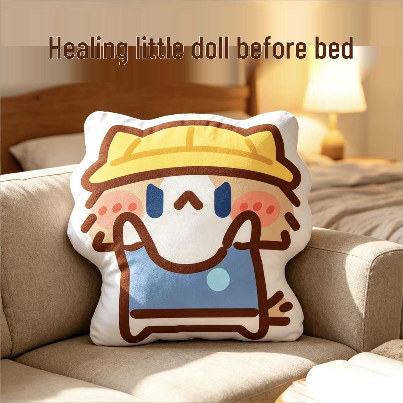 Super Cute Cat Hugging Pillow Plush Toy - Adorable Cartoon Style