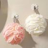 Soft Mesh Bath Sponge Ball Exfoliating Body Scrubber Shower Puff Skin Cleaning Brush Bathing Flower Accessories Bath Sponge