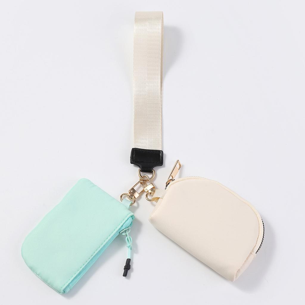 The same wrist bag portable mini fashion color matching change bag nylon waterproof storage key bag