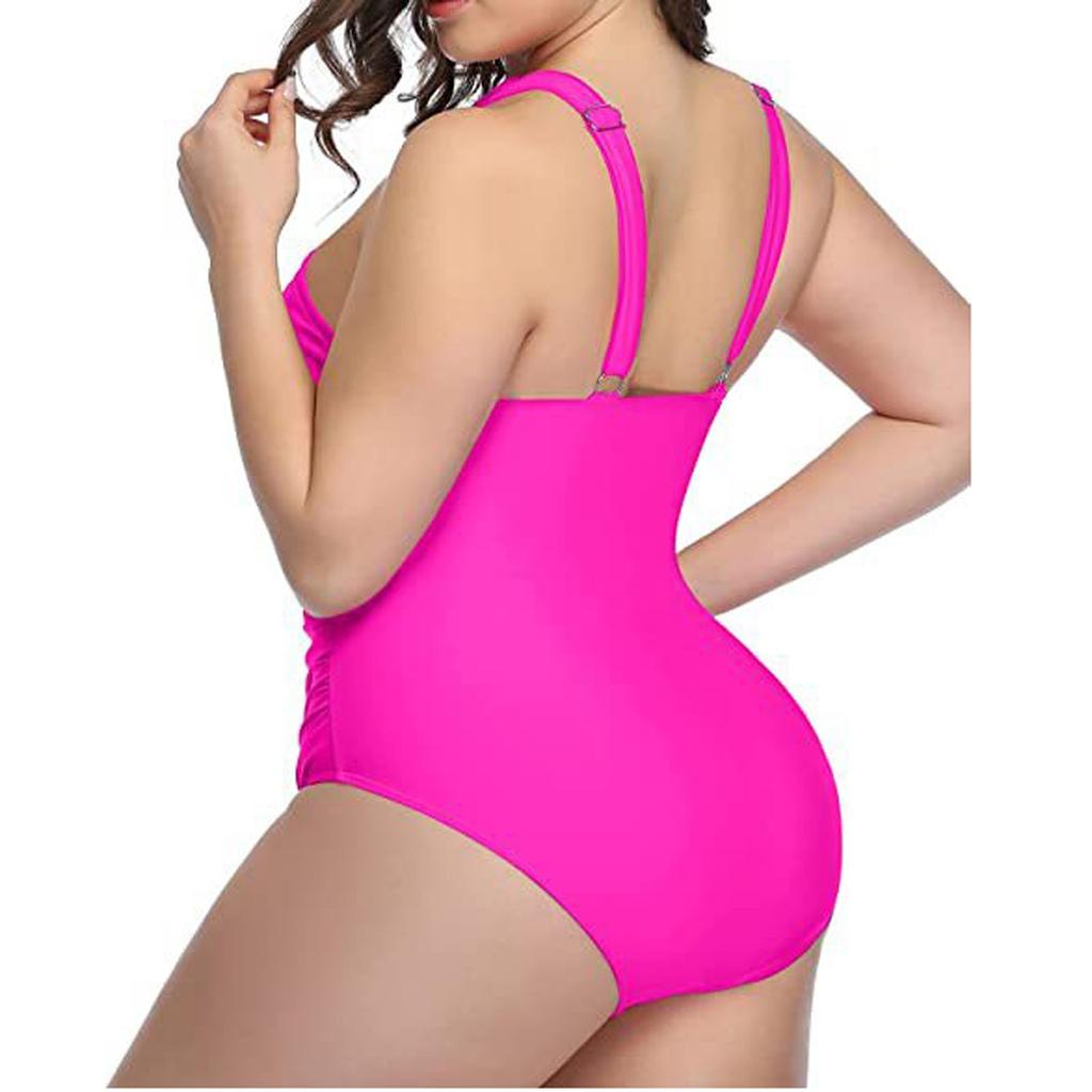 Women's Fashion Color Sexy Hollow Open Back Bikini Swimsuit Split Swimsuit