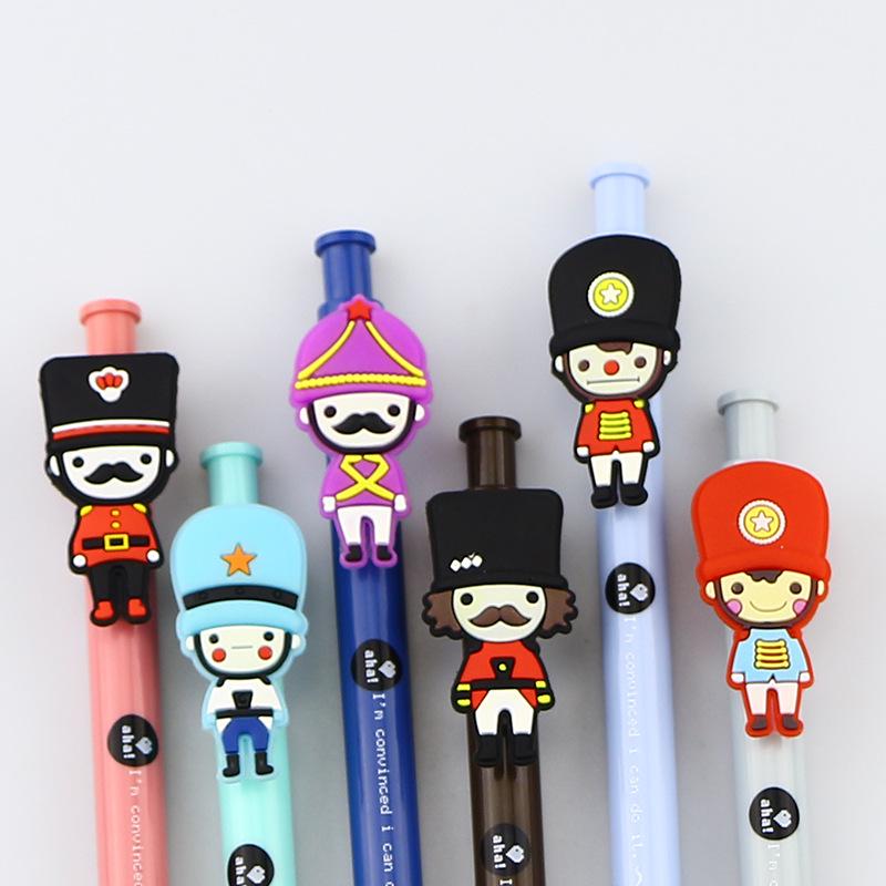 Cute Korean Soldier Gel Pen 0.5mm with Custom Logo