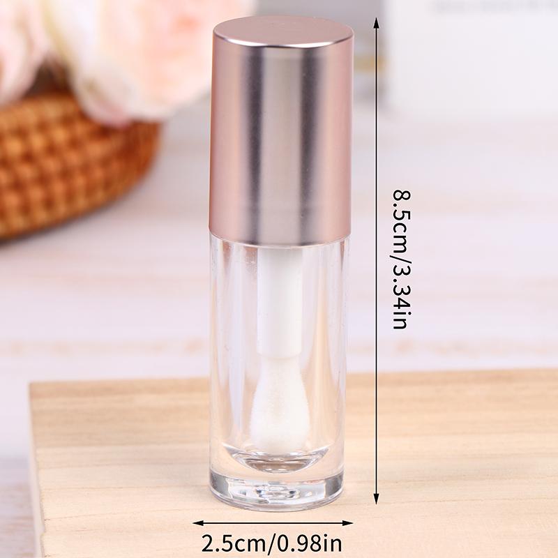 1/3Pcs 6ml Mini Lip Gloss Tubes With Wand Empty Travel Bottle Refillable Lipstick Tubes Containers Cosmetic Packaging DIY