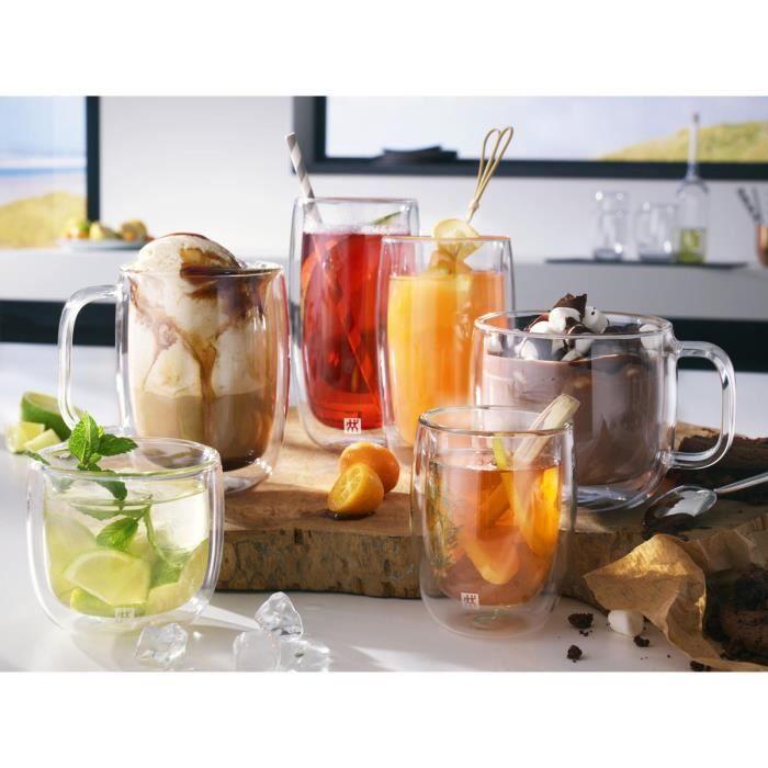 Verres à Soda - ZWILLING - Sorrento - 2 Pièces - 475 ml - Verre Borosilicate