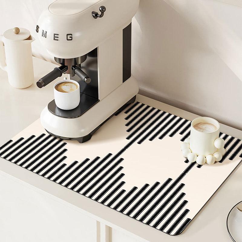 Anti-Brand Diatomeeënaarde Warmte-Isolerende Pad - Wasvrij, Waterabsorberend Keuken- & Eettafelmat