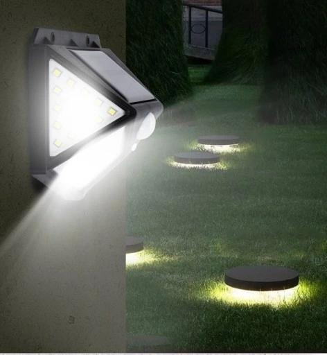 Lampa Solarna Z Czujnikiem Ruchu Zmierzchu Jasna 100 Led Mocna Zewnętrzna