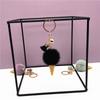 Ice Cream Keychain Cute Bag Cartoon Plush Pendant Cone Car Key Chain Ring Hairball Creative Gift