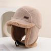 Helmet can be worn, Lei Feng hat, women's velvet thickened warm winter cycling windproof and cold-proof versatile ear protection hat