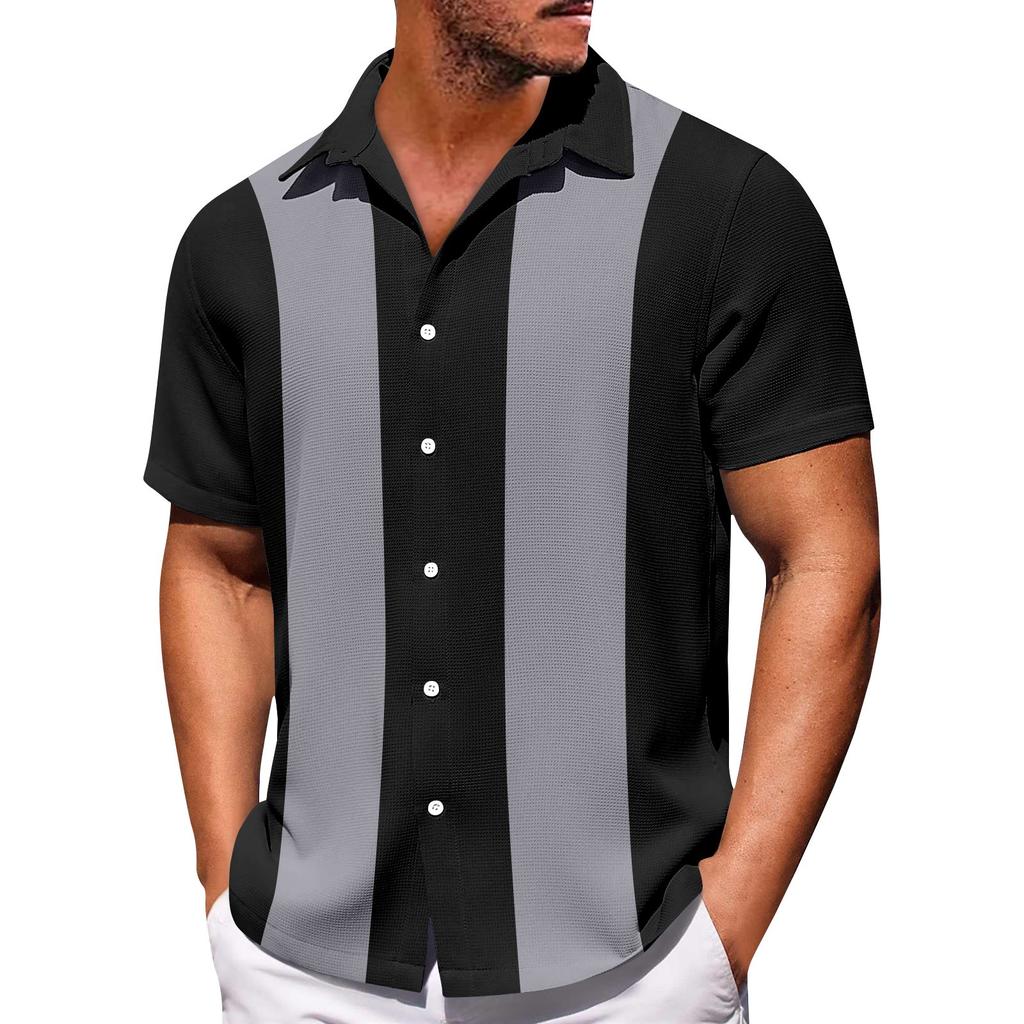 Cămăși cu mânecă scurtă cu nasturi cu imprimeu hawaian pentru bărbați Cămăși cu mânecă scurtă la modă ocazională pentru bărbați