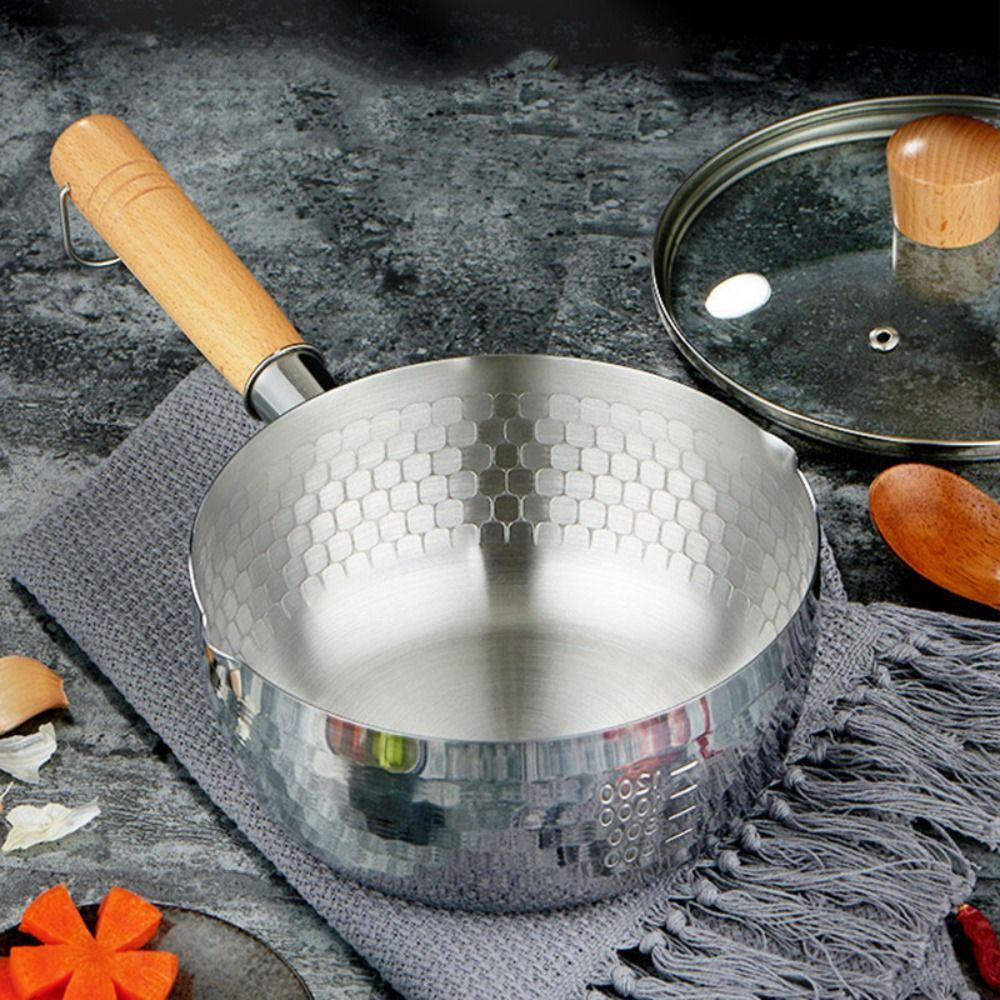 Stainless-Steel Snow Pan Non-Stick Stew Pots Kitchen Utensils Saucepan Baby Supplementary Food