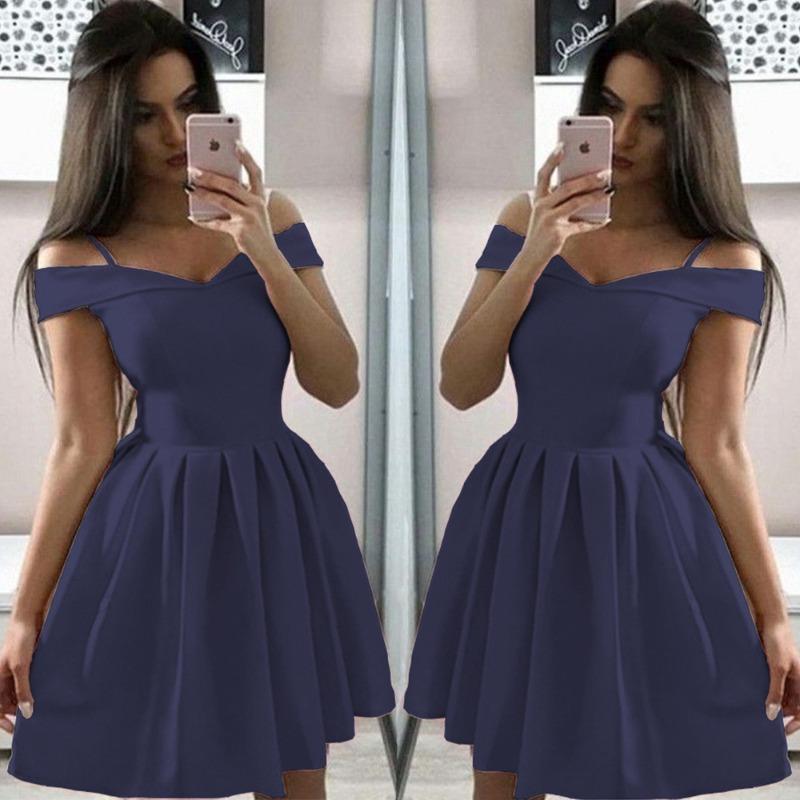 New Women's Clothing Suspender Waist Pleated Dress Midskirt Hot Sexy Dress