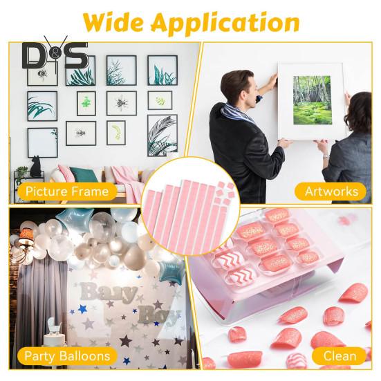 288 stk Sticky Tack Kitt Avtakbar selvklebende plakat Kitt Montering Tacky Kitty for opphenging av bilder Kunstdekorasjoner