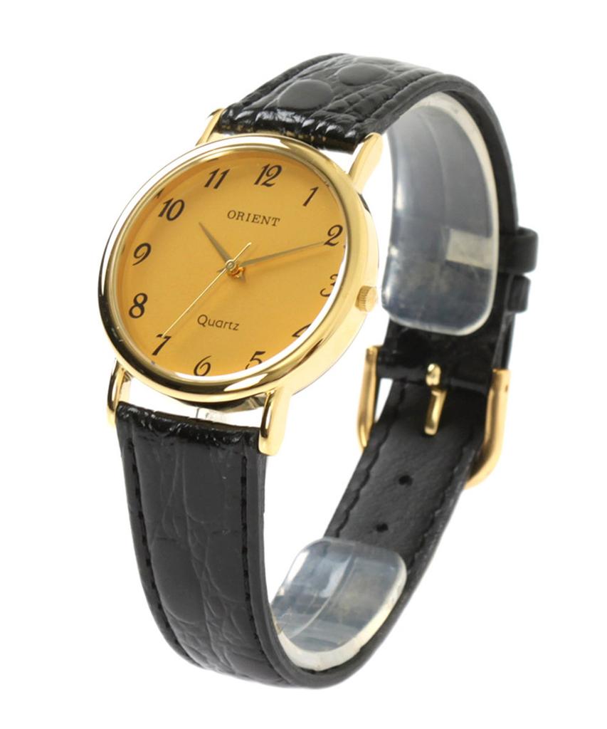 Olienteu Korean-Made Men'S Leather Band Wristwatch Ss658_Go_Ar
