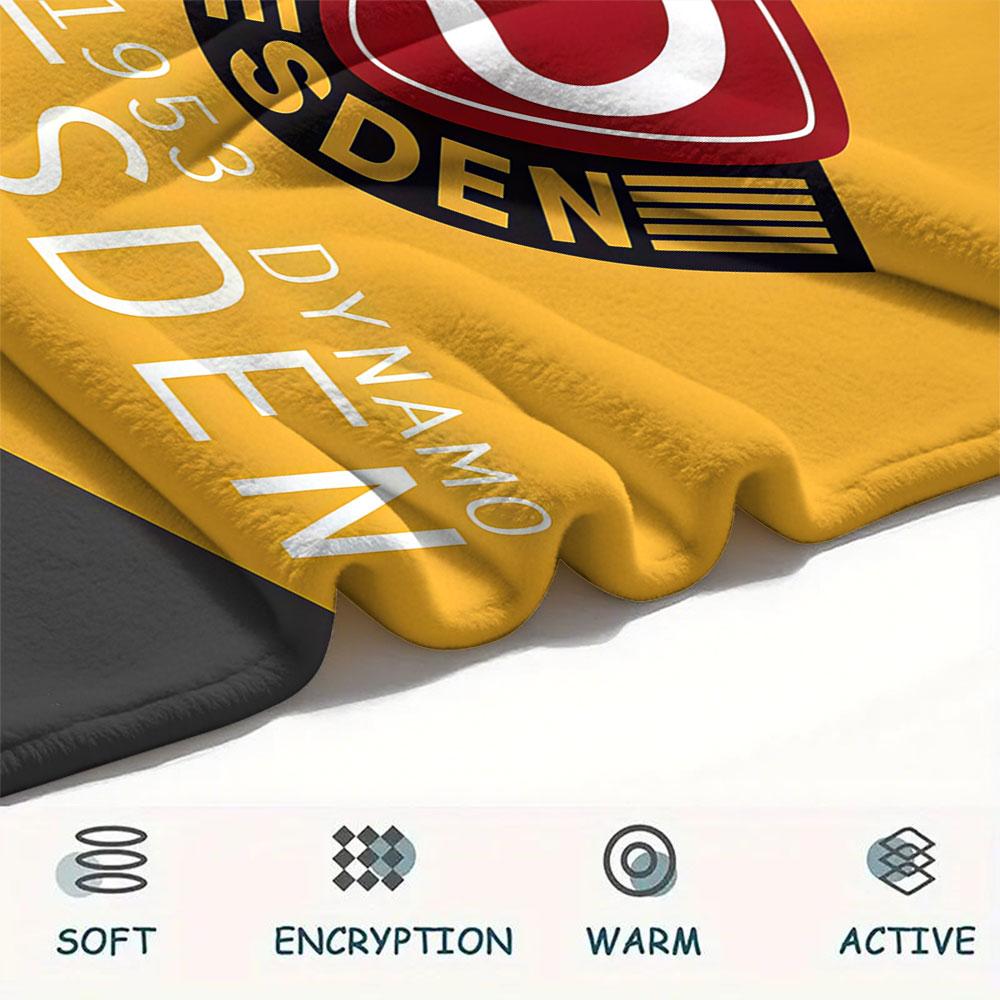 1 Stück Dynamo Dresden gemusterte Flanelldecke für alle Jahreszeiten geeignet für Heimdekoration Wärme und Komfort Geschenke Feiertagsgeschenk
