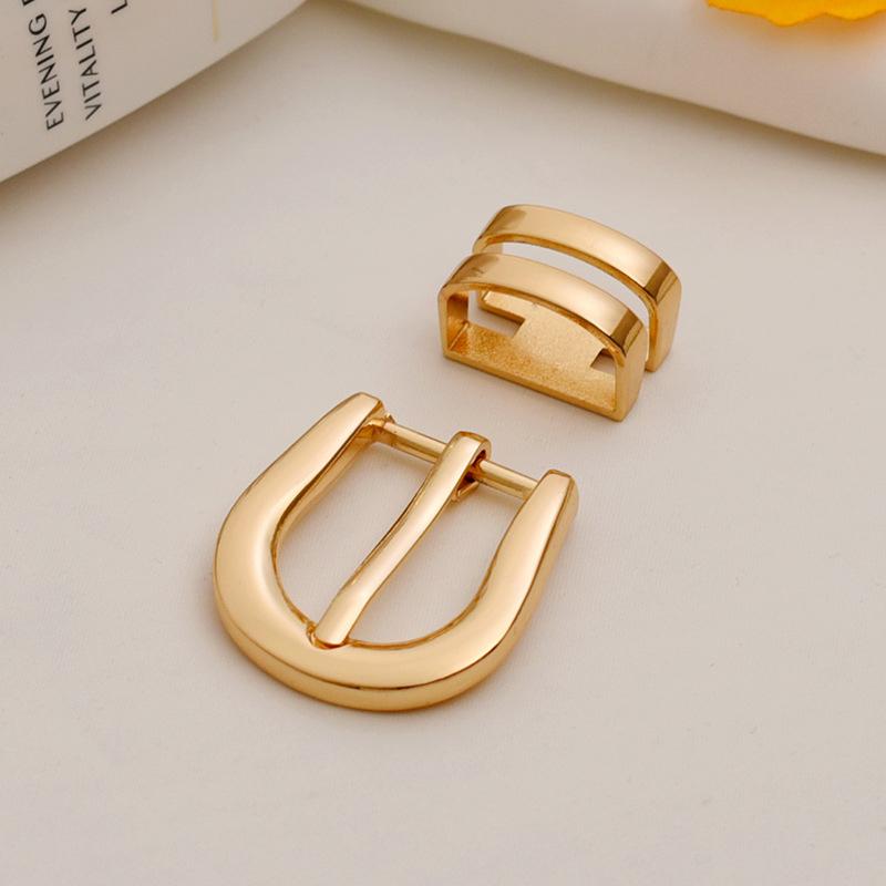 1/2Pcs 2cm Inner Diameter Metal Pin Buckle For Thin Belts Women's Belt Accessories Fashionable Belt Buckles