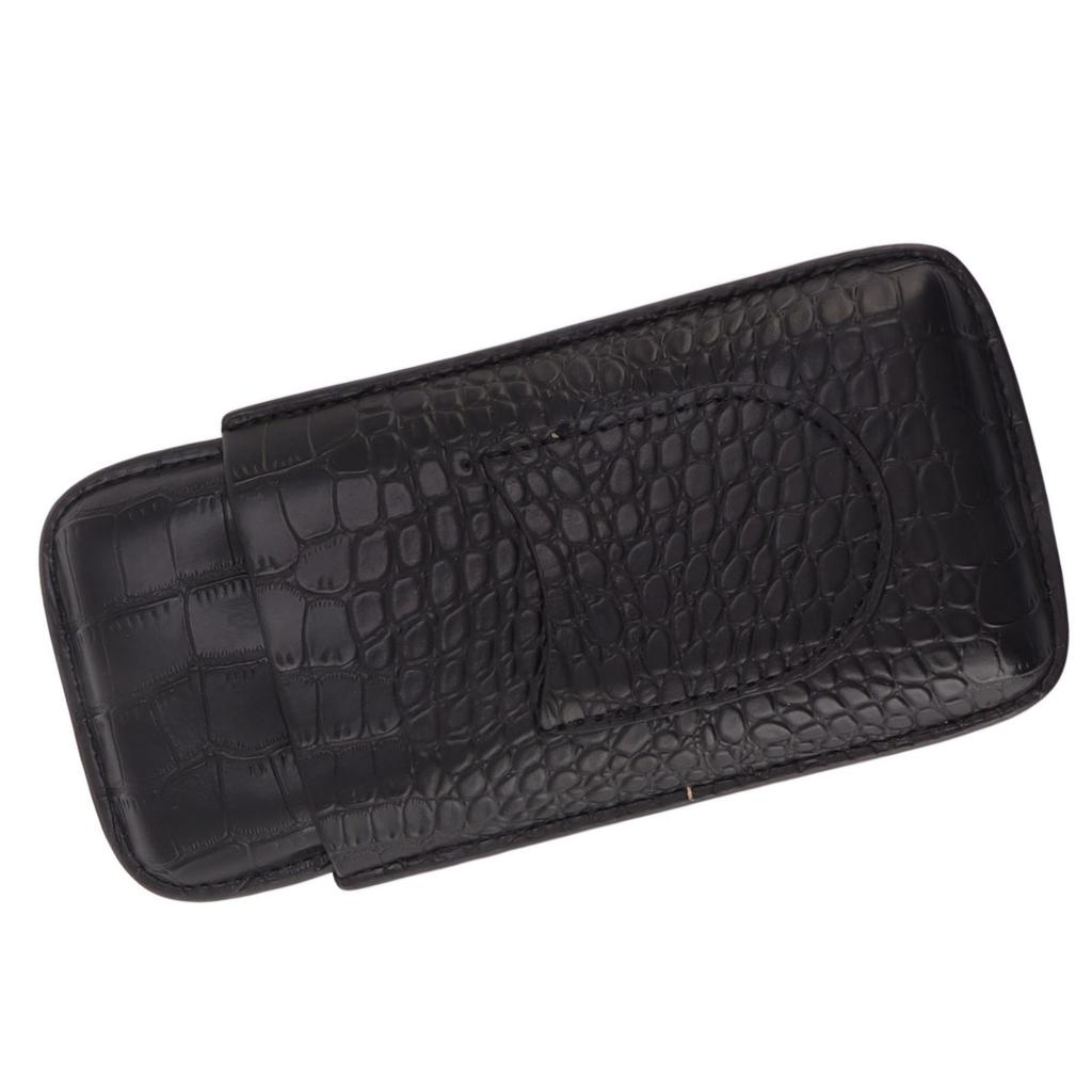 Portable Cigar Case 3 Holder Leather Humidor Box Cigar Moisturizing Protection Storage Bag