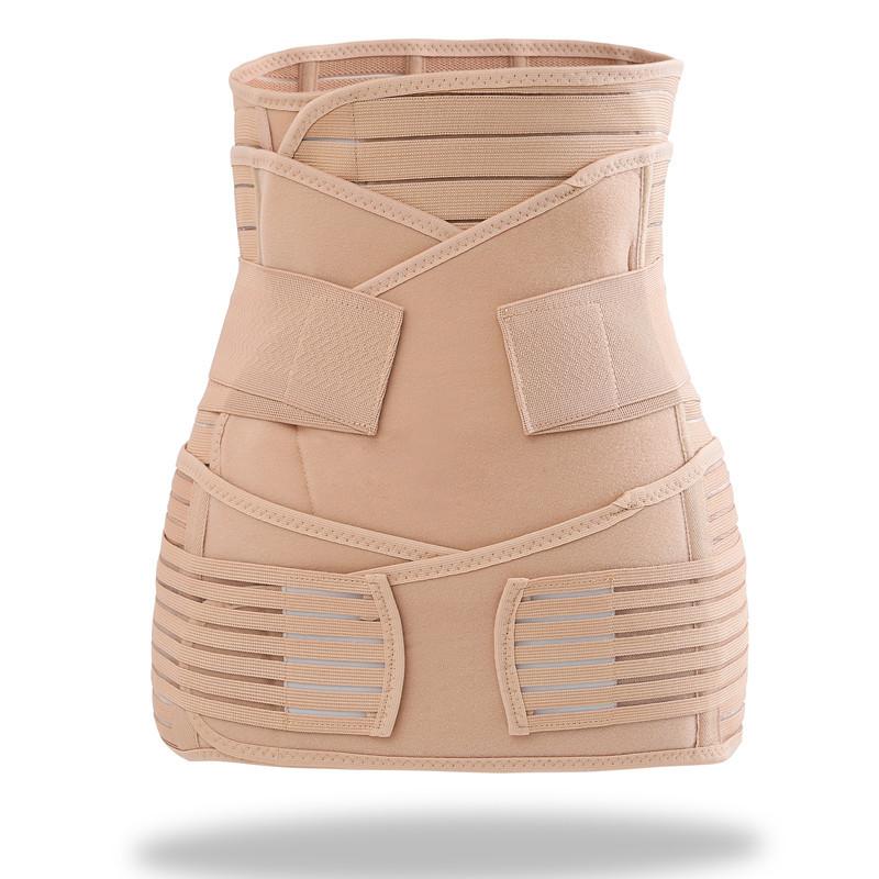 Breathable Compression Abdominal Binder Belly Belt for Postpartum Care M абрикосовый