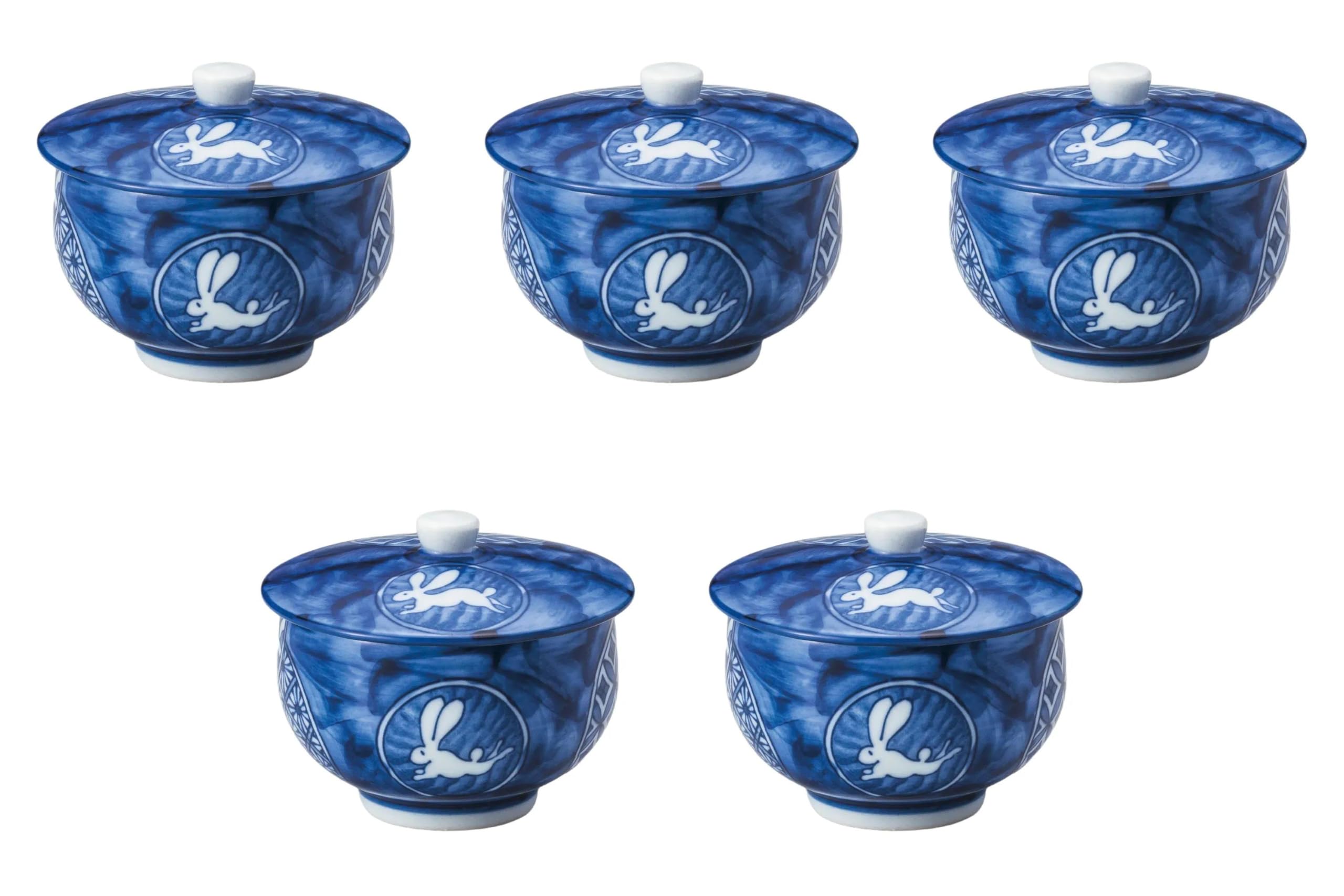 

Set of 5 Kyoshozui Lidded Sencha x Sencha Setomonohonpo [8.2 7.5cm (160cc)]