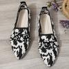 New 2025 Spring Pointed-Toe Flat Pumps In Plus Sizes Fashionable Casual Women's Shoes