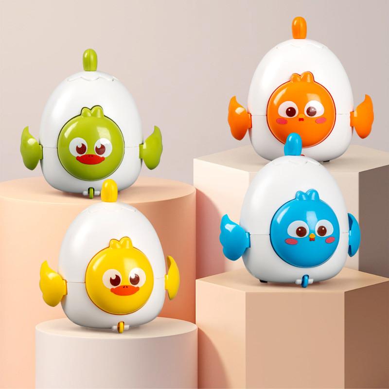 Colorful Cartoon Pet Egg Spring Loaded Toy Car For Kids Interactive Fun Experience