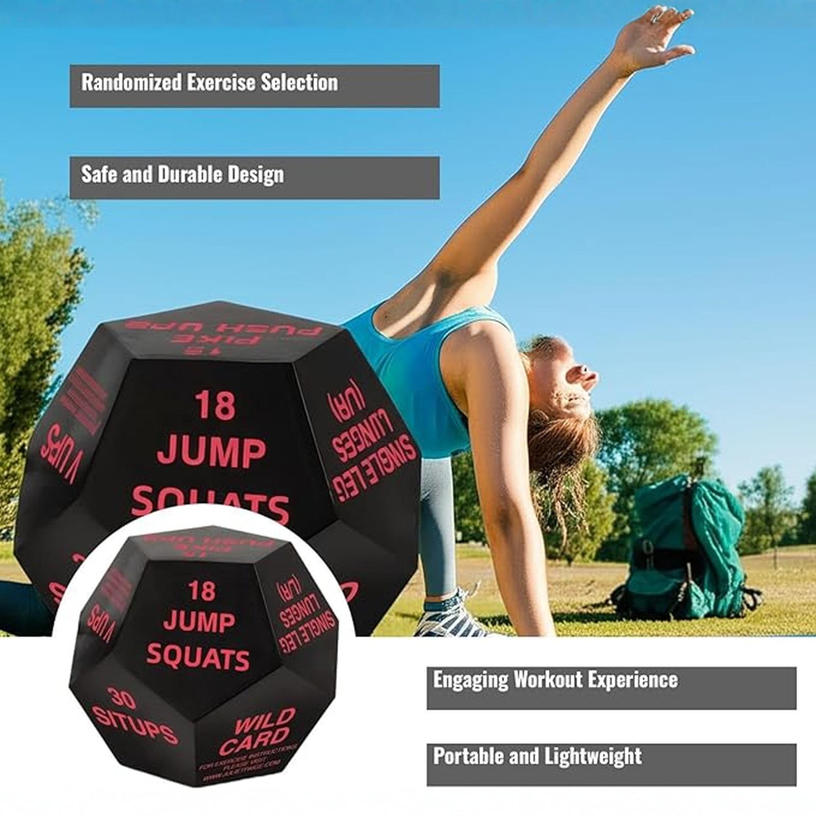 

12-Sided PU Foam Fitness Game Dice Slow Stress Relief Dice one size