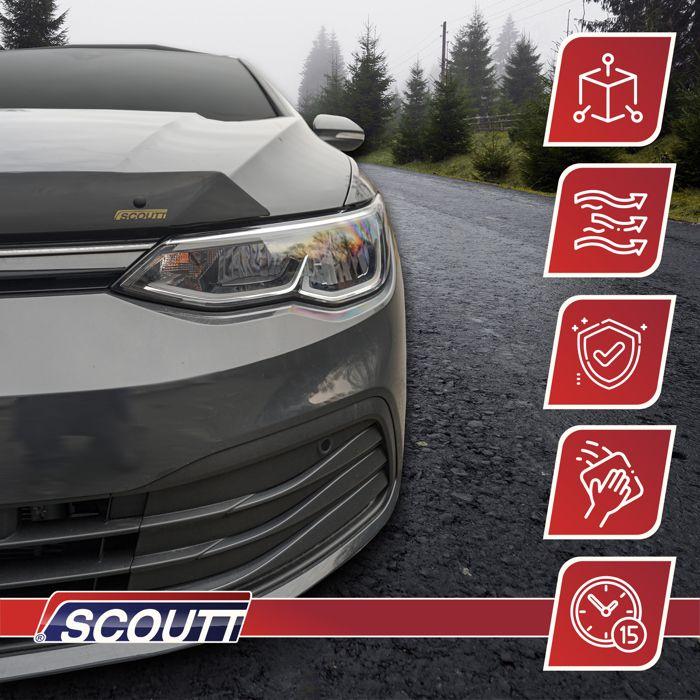 Scoutt | Hood Bra Deflector Protection For Renault Kangoo 2014-2021, Aerodynamic, Easy Assembly, No Drilling Required